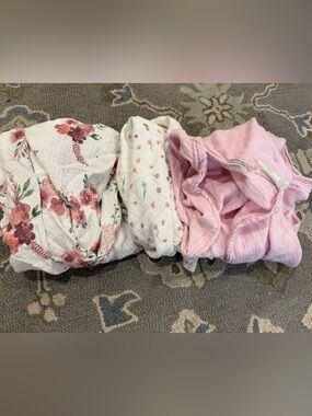 Bebe au Lait Floral & Pink Muslin Diaper Covers